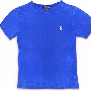 Polo by Ralph Lauren • Blue Tee • White Logo